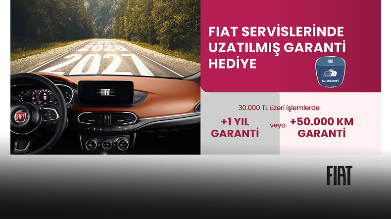 FIAT SERVİSLERİNDE UZATILMIŞ GARANTİ HEDİYE!